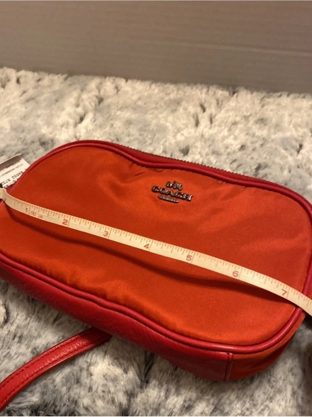 Coach Material 2 Zipper Crossbody Red Gunmetal Detail New With Tag!♥️♥️♥️
